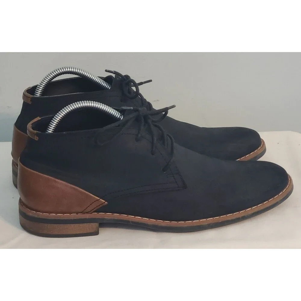 Restoration Barrow Chukka Mens 9M Black Boot Shoes Casual Party Workwear